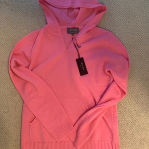 WYSE LONDON - Cashmere, pink hoodie sweater